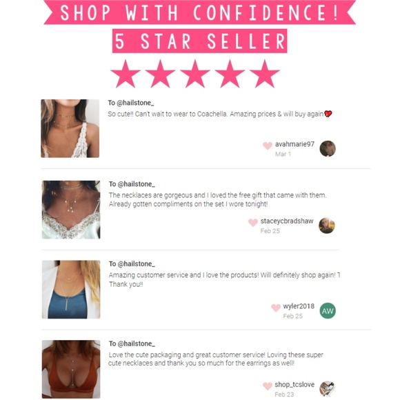 4/$30 Dainty Layered Star Necklace - Picture 6 of 6